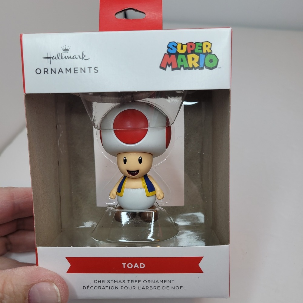 Hallmark Nintendo Super Mario Toad Christmas Ornament, Multicolor Resin, 1.5 x